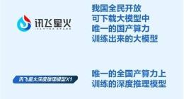 業界唯一！科大訊飛發布首個基于全國產算力的深度推理大模型X1！